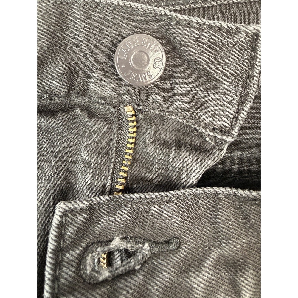 Lauren Jeans Co Ralph Lauren Denim Skirt Women's SZ-8 Black Stretch Cotton - Picture 13 of 15